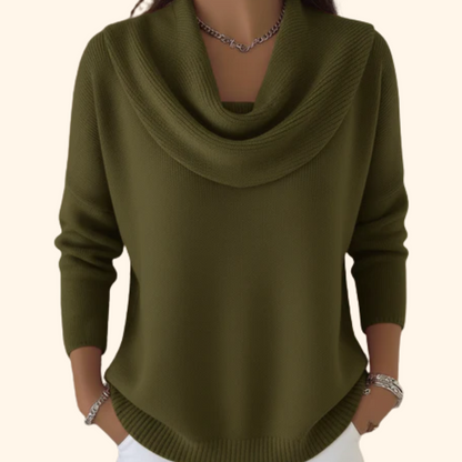 Esmiora | Graceful Cowl Neck Sweater