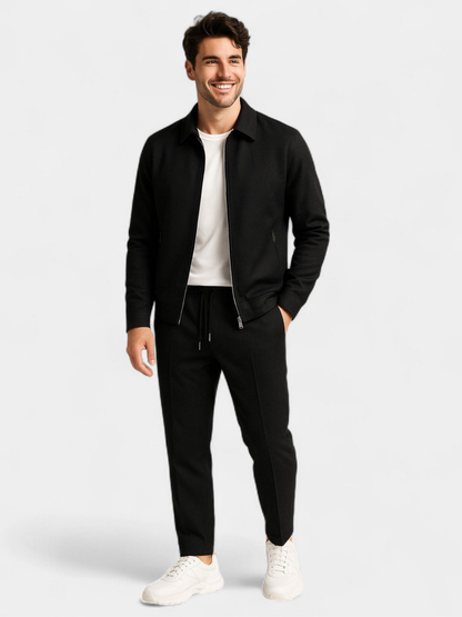 Aldren | Textured Zip Up Two Piece Set