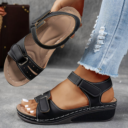 Zinnia | Cushioned Hook And Loop Sandals