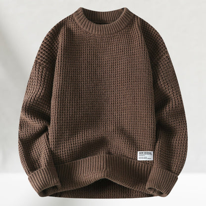Hayes | Relaxed Waffle Knit Crew Sweater