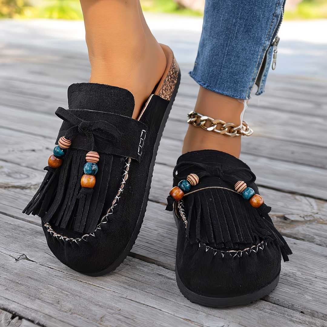 Norvica | Tassel Detail Casual Mule Loafers