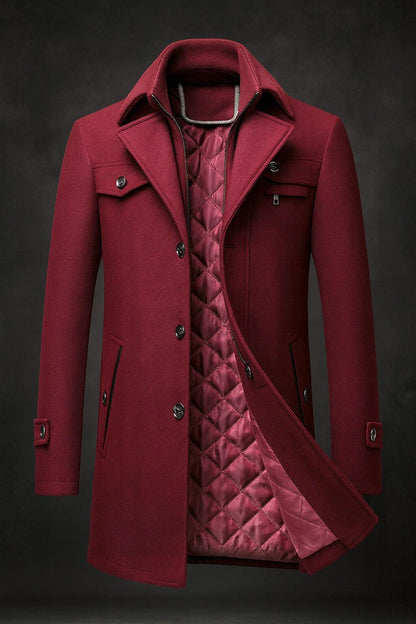 Quintrell | Executive Wool Blend Overcoat