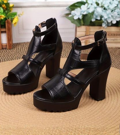 Xavienne | Sculpted High Heel Sandals