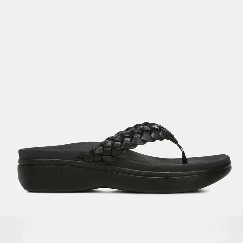 Aurelle | Plaited Comfort Platform Sandals