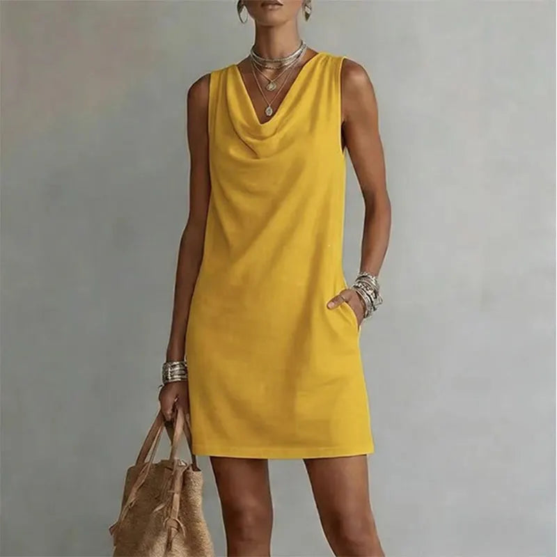 Rowena | Elegant Pocket Mini Dress
