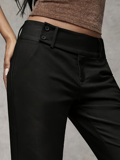 Lavinia | Structured Wide Leg Office Trousers