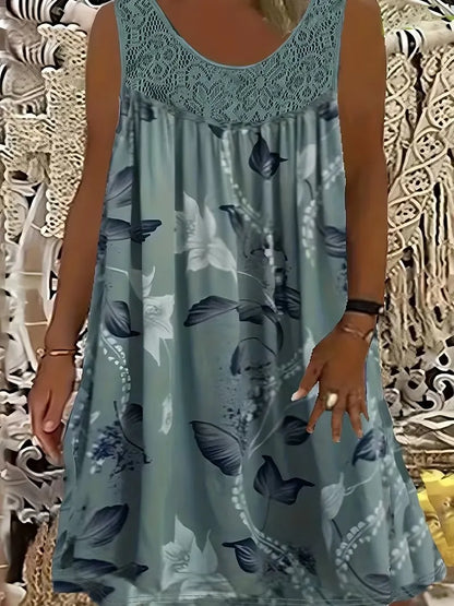 Quinara | Sleeveless Bloom Print Dress