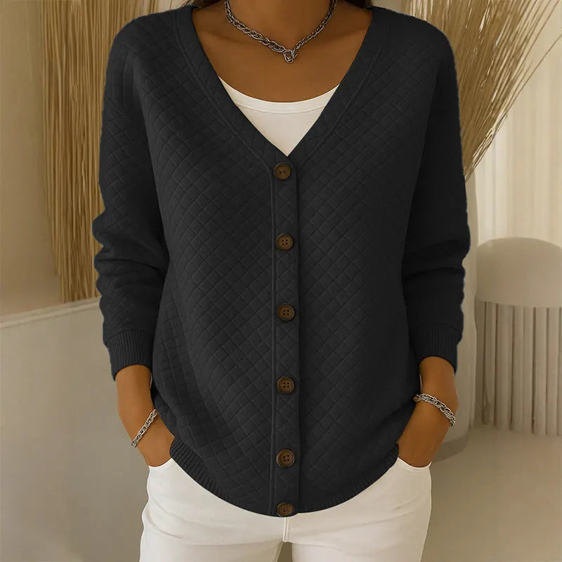 Roselisse | Soft Quilted Knit Cardigan