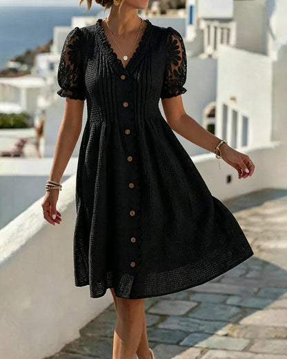 Jocelisse | Graceful Button Front Summer Dress