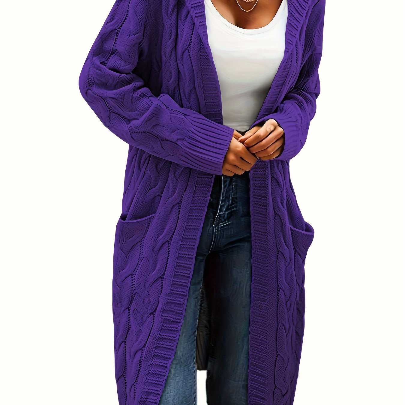 Kessara | Cozy Open Front Pocket Cardigan