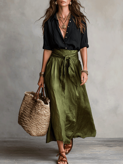 Sorella | Relaxed Fit Two Piece Skirt Set