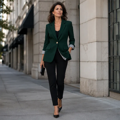 Seravine | Tailored Three Quarter Sleeve Blazer