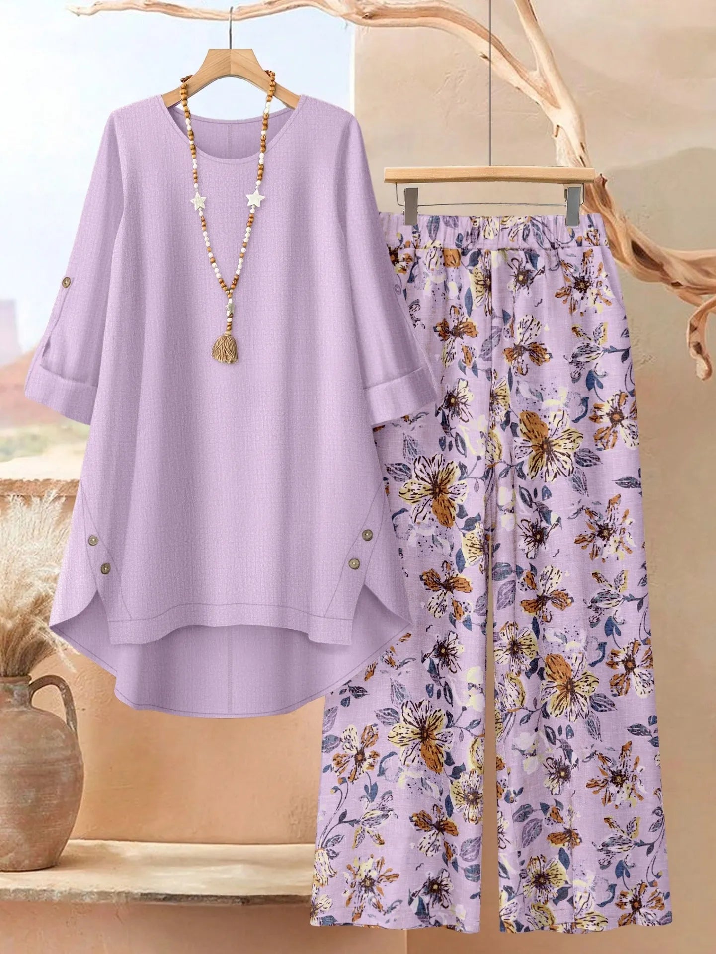 Dianora | Flowing Top And Trouser Set