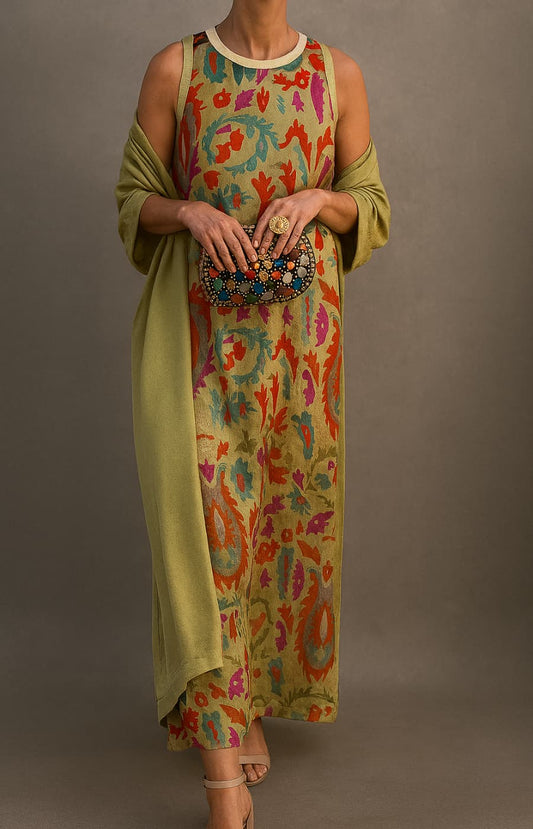 Zorabelle | Artisan Print Summer Maxi Dress