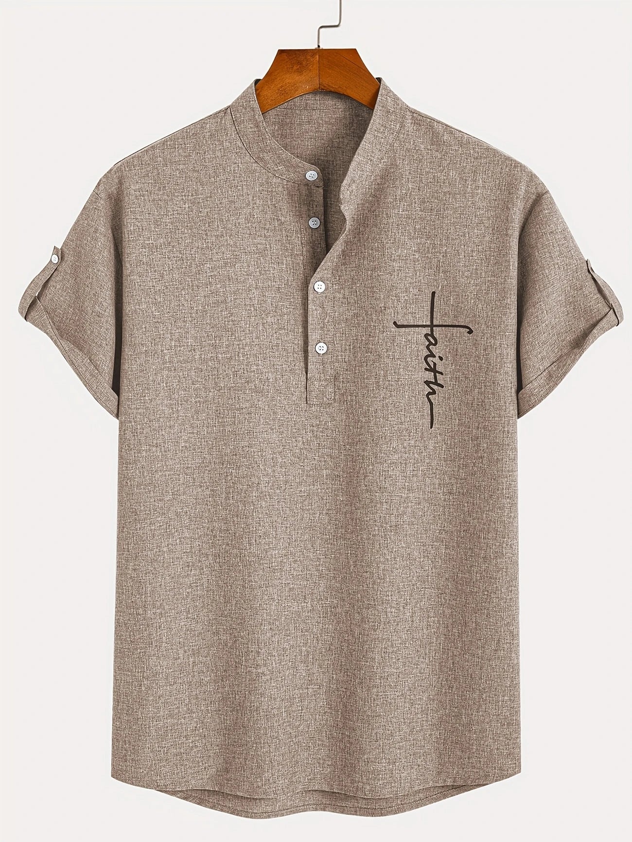 Tavrion | Henley Collar Casual Summer Shirt