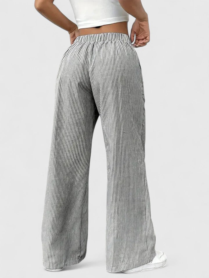 Briony | Drawstring Pocket Palazzo Trousers