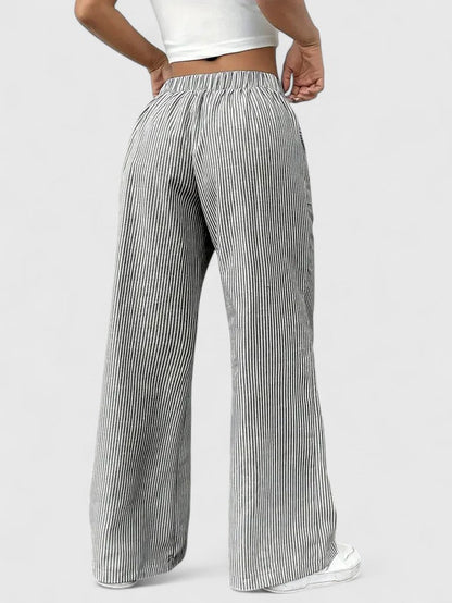 Briony | Drawstring Pocket Palazzo Trousers
