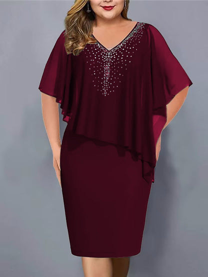 Haisley | Layered Evening Midi Dress