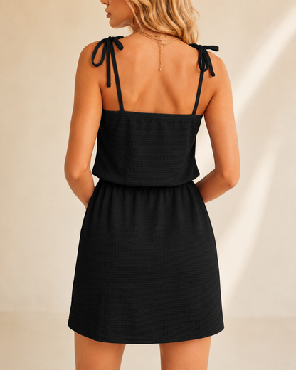Lunaria | Drawstring Waist Mini Dress