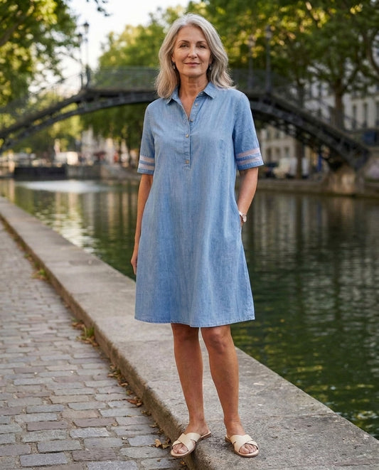 Romilly | Casual Chambray Shirt Dress