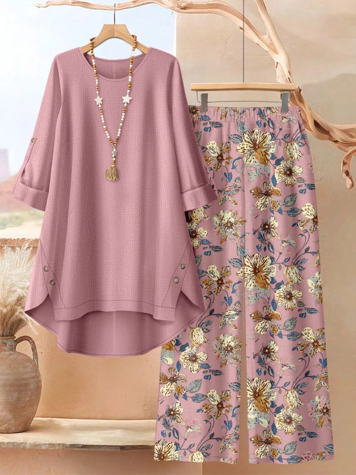 Dianora | Flowing Top And Trouser Set