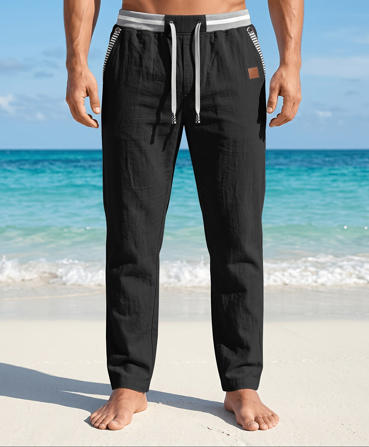Kaelan | Relaxed Linen Blend Trousers