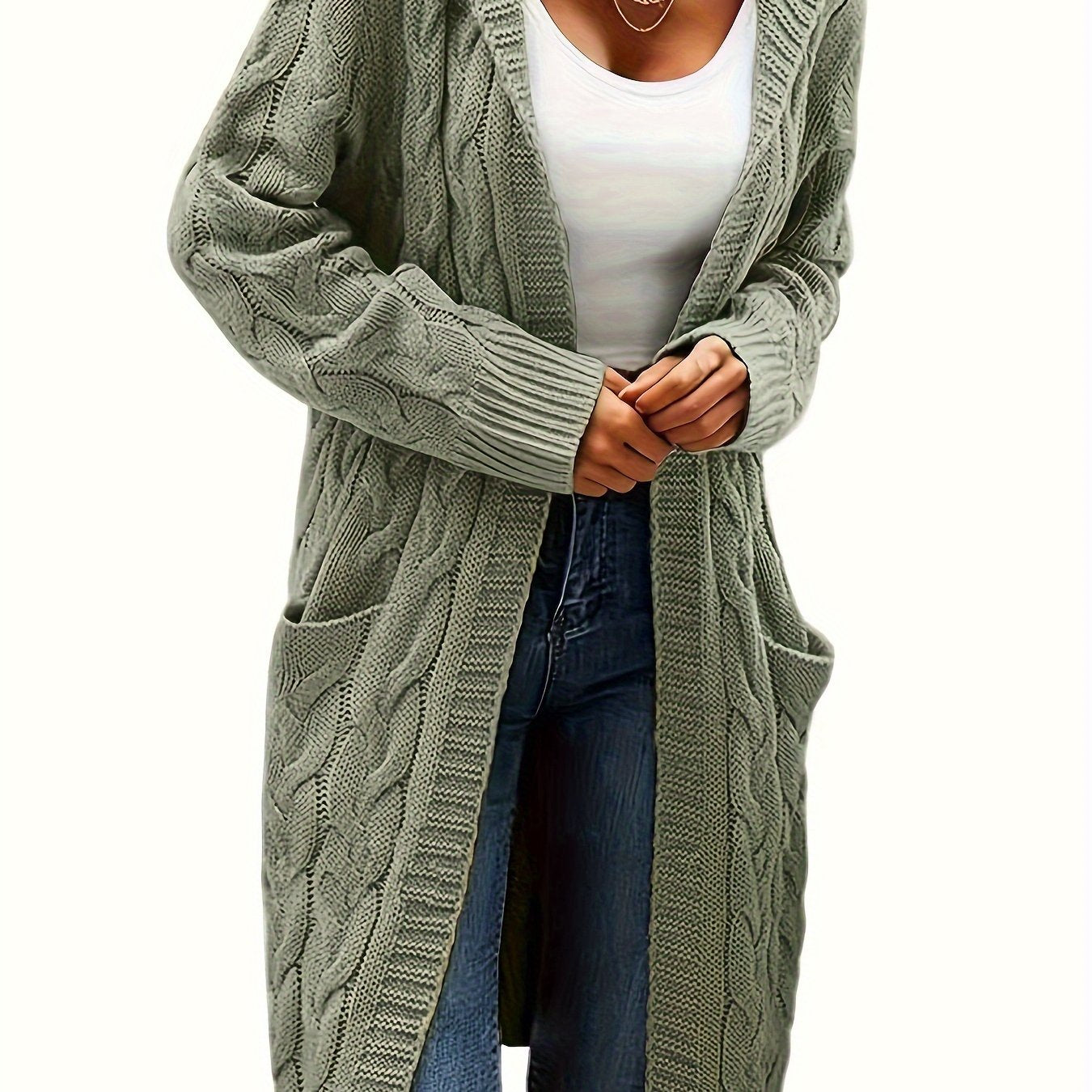 Kessara | Cozy Open Front Pocket Cardigan