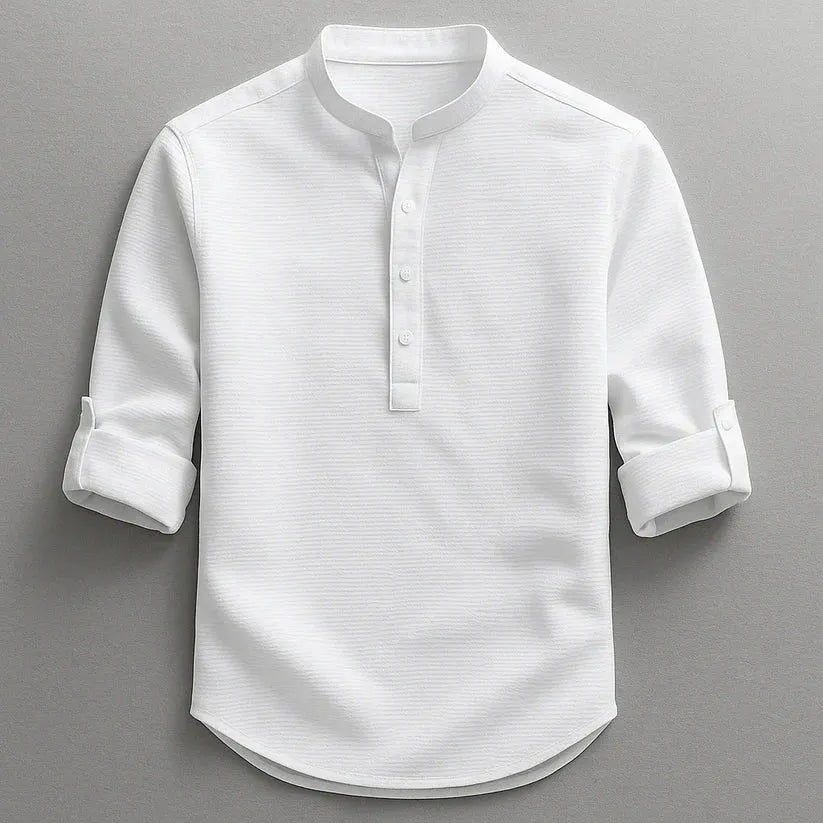 Langford | Casual Button Neck Shirt