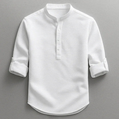 Langford | Casual Button Neck Shirt