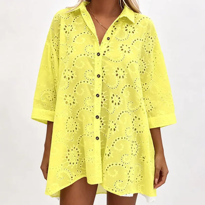 Thalienne | Relaxed Broderie Blouse