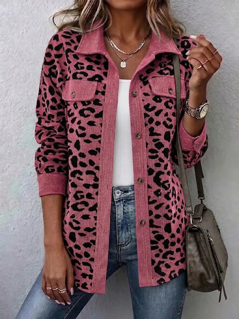 Ursalyn | Leopard Knit Cardigan