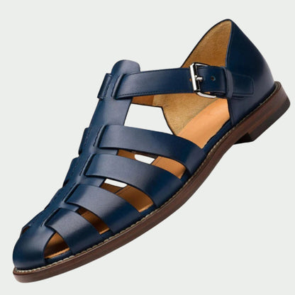 Declan | Classic Leather Cage Sandals