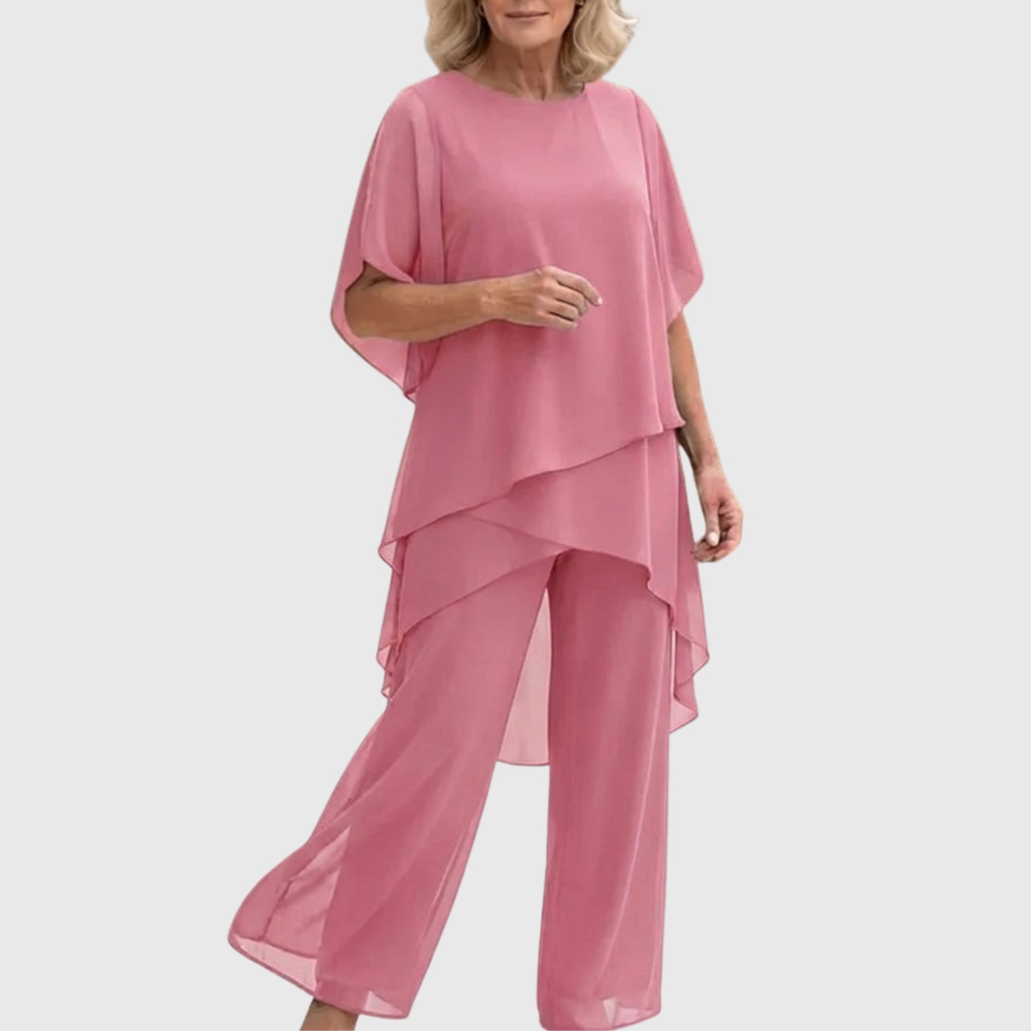 Dovessa | Asymmetrical Chiffon Co Ord Set
