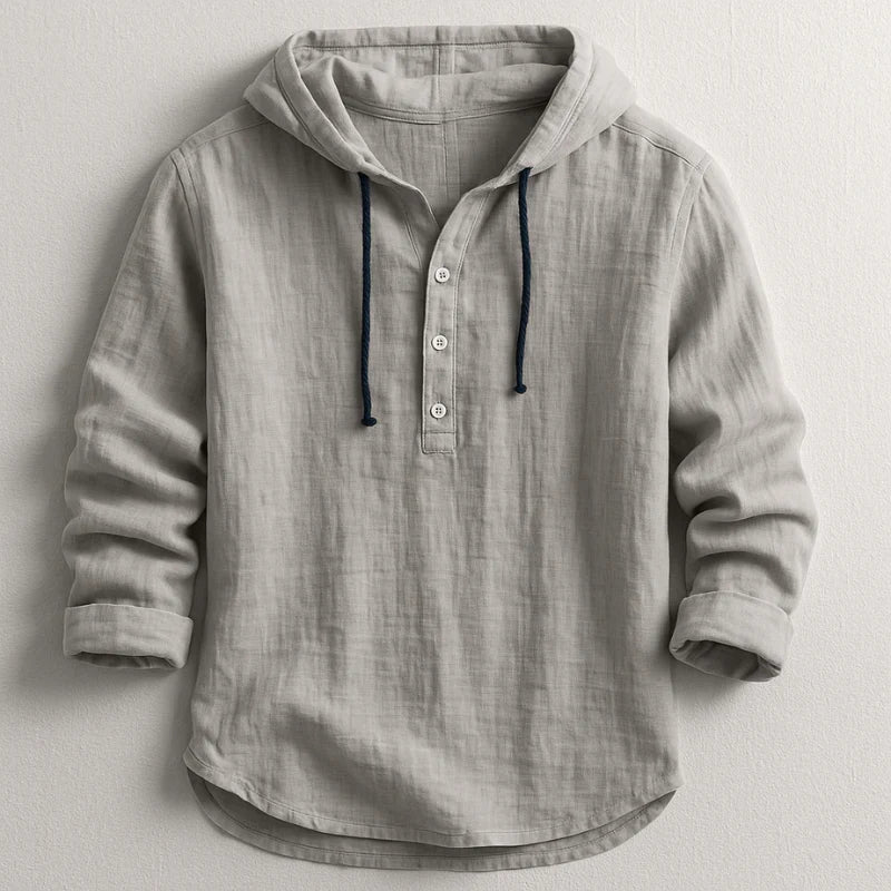 Caius | Lightweight Long Sleeve Hoodie Shirt