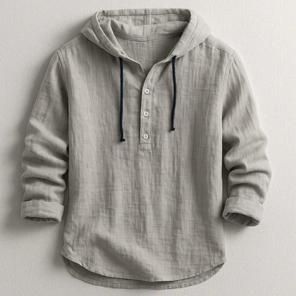Caius | Lightweight Long Sleeve Hoodie Shirt
