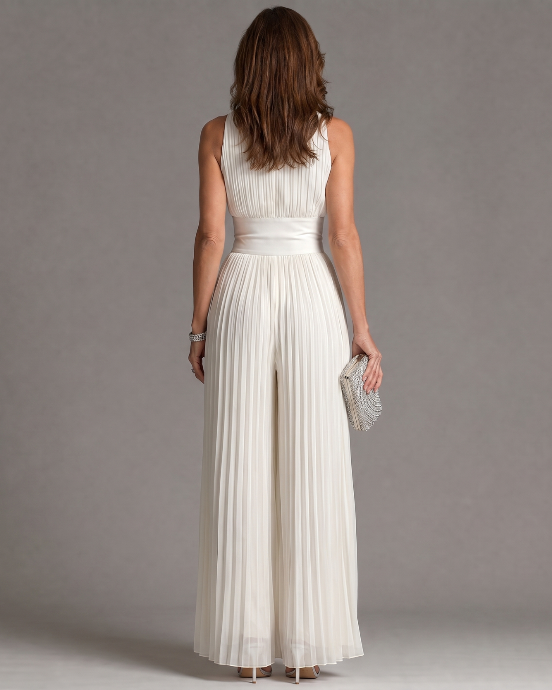 Thealina | Sleeveless Wide Leg Jumpsuit