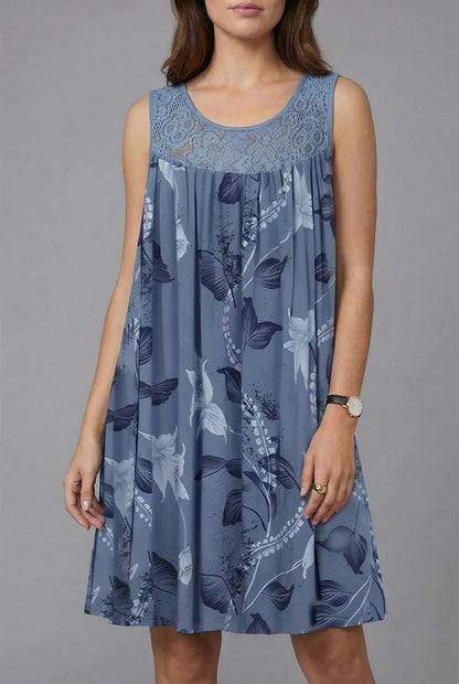 Quinara | Sleeveless Bloom Print Dress