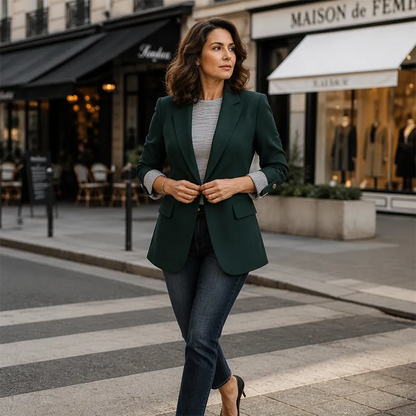 Seravine | Tailored Three Quarter Sleeve Blazer