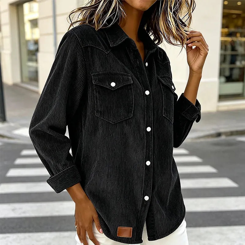 Sylvera | Relaxed Corduroy Pocket Shirt