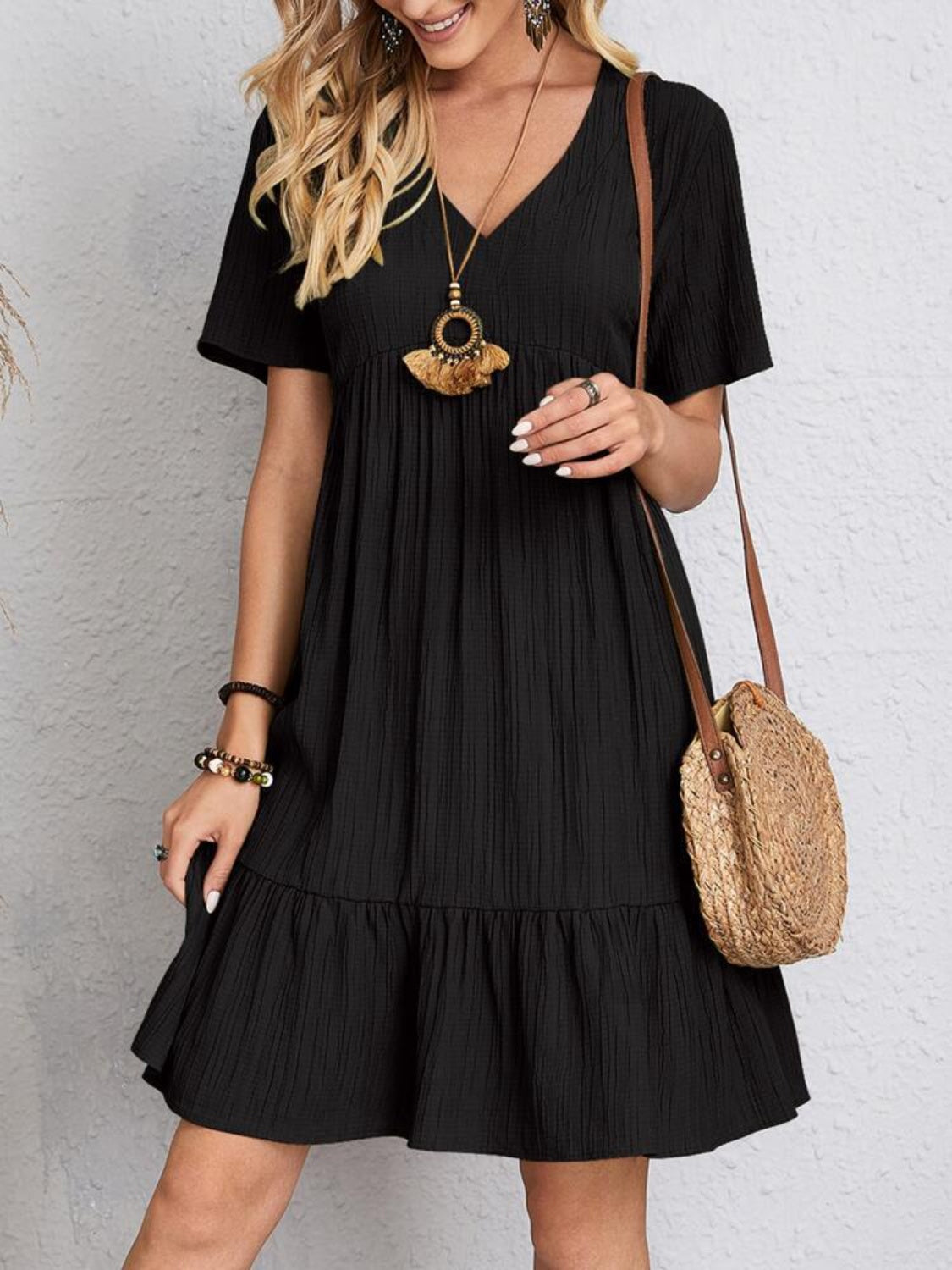 Kerensa | Relaxed Fit Babydoll Mini Dress