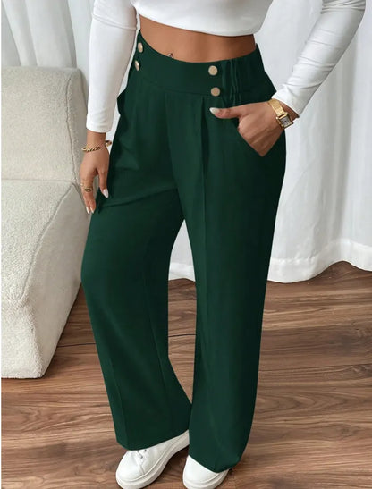 Odelia | Comfort Fit Pleated Wide Leg Pants