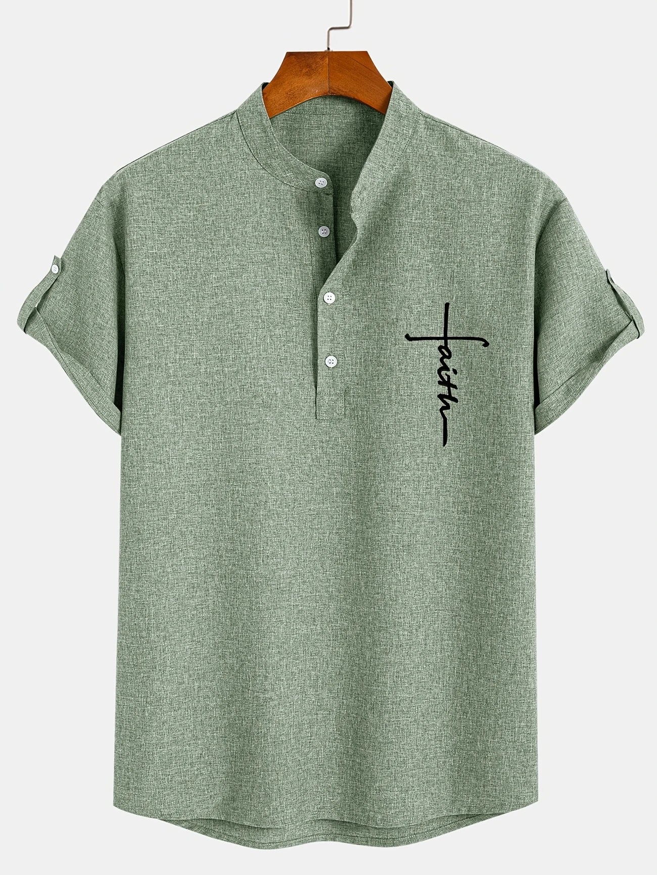 Tavrion | Henley Collar Casual Summer Shirt