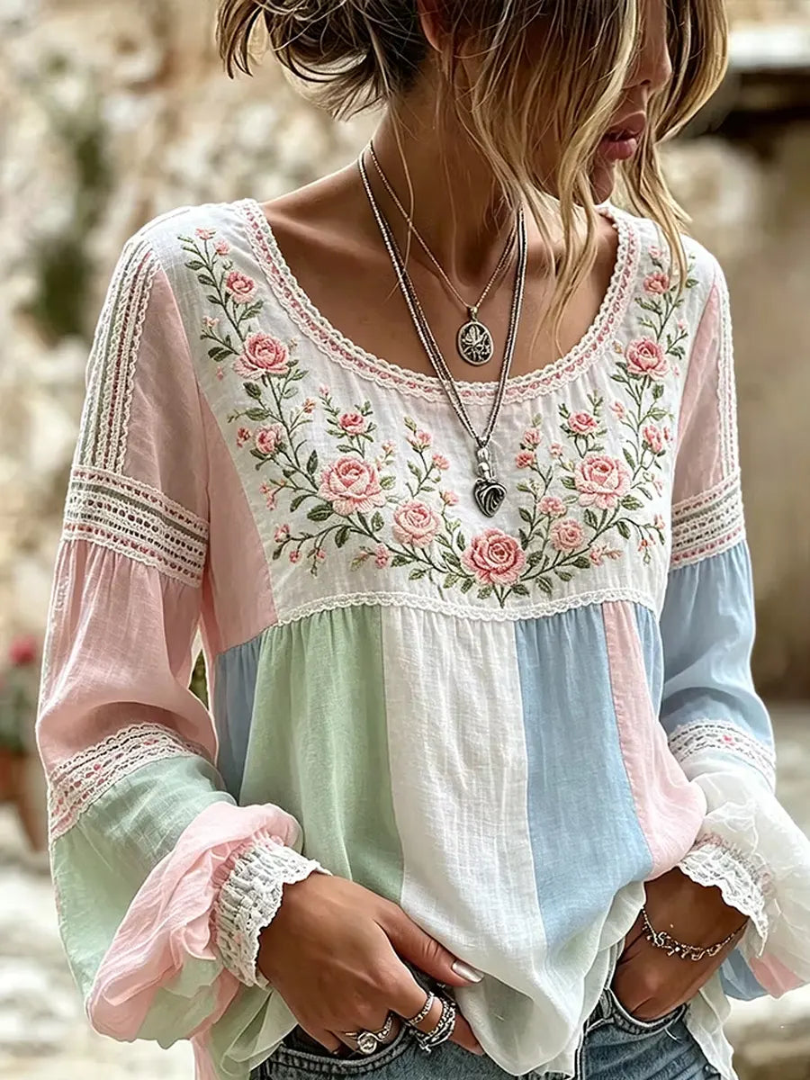 Selina | Vintage Bloom Relaxed Blouse