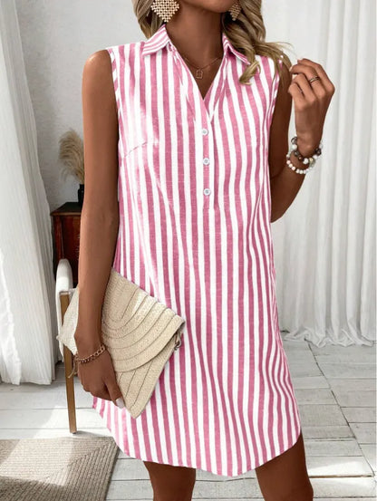 Theadora | Relaxed Fit Summer Shirt Dress