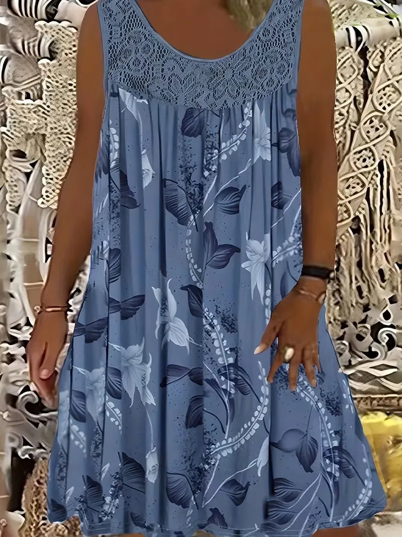Quinara | Sleeveless Bloom Print Dress