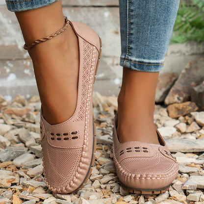 Tessira | Casual Perforated Moccasin Flats