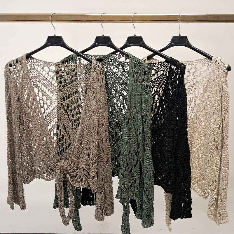 Esmoria | Chevron Crochet Cardigan