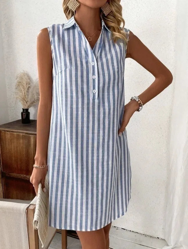 Theadora | Relaxed Fit Summer Shirt Dress