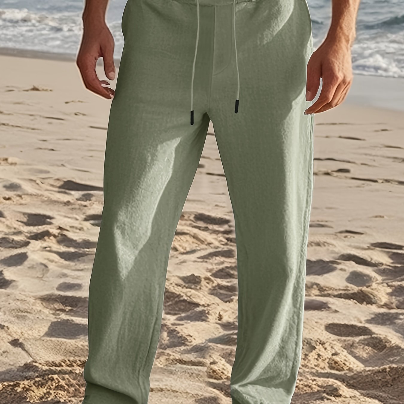 Thorne | Lightweight Straight Leg Linen Pants