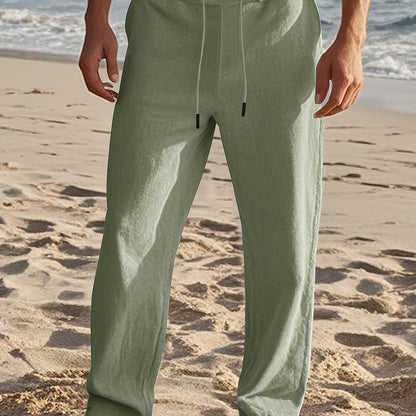 Thorne | Lightweight Straight Leg Linen Pants